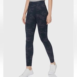 SPANX Black & Charcoal Camo High-Waist Leggings